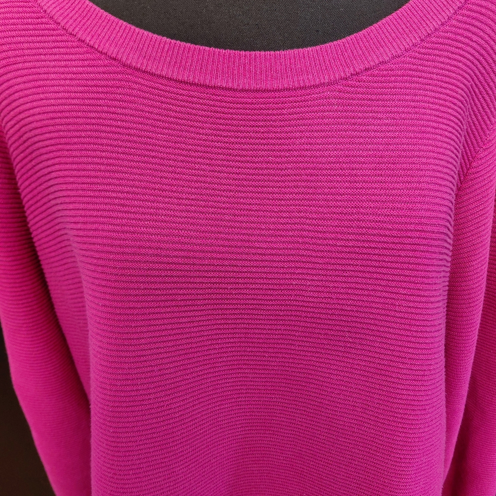 Cyrus Pink Ribbed Knit Sweater - Picture 3 of 4